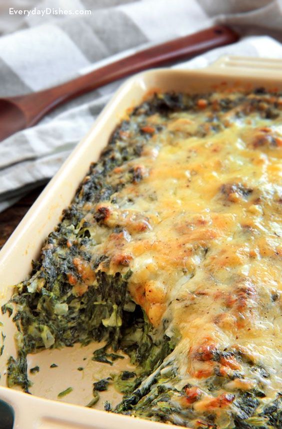 Thanksgiving Side Dishes Spinach Gratin