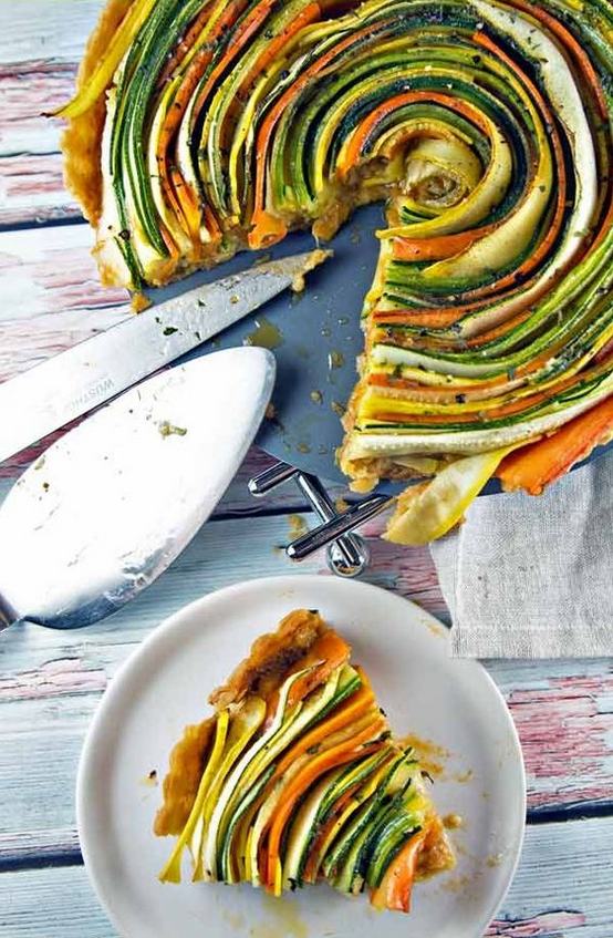 Thanksgiving Side Dishes Spiral Vegetable Tart
