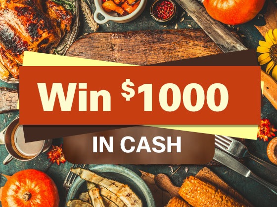 1000 Cash Giveaway November 2016 1