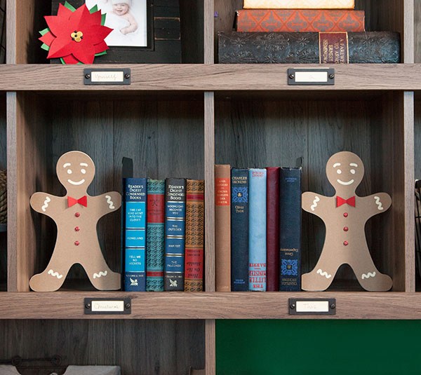 Gingerbread Men Bookends