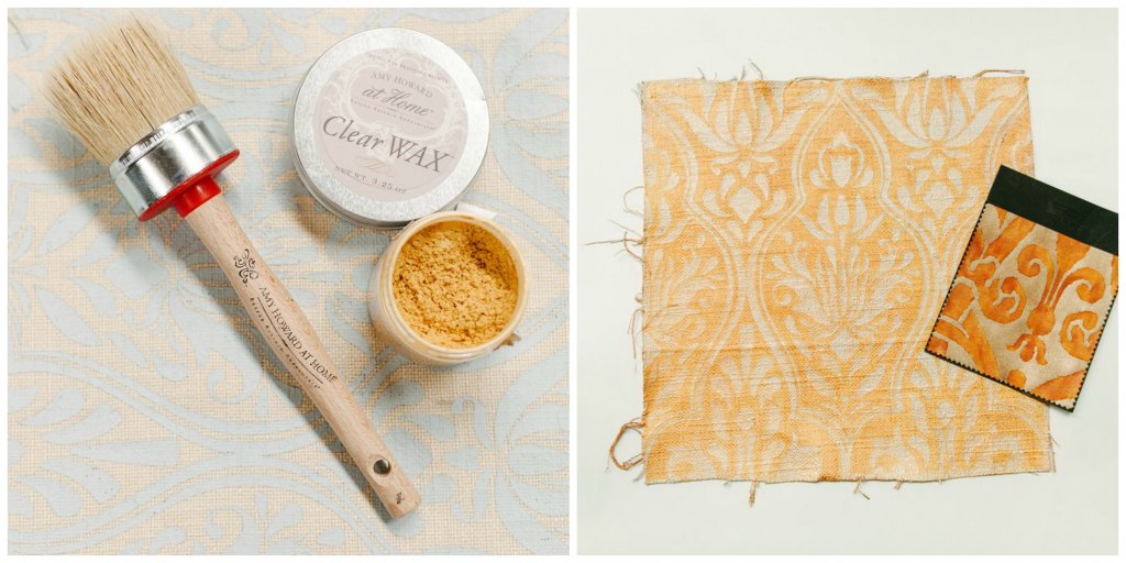 Painted Fabric Collage