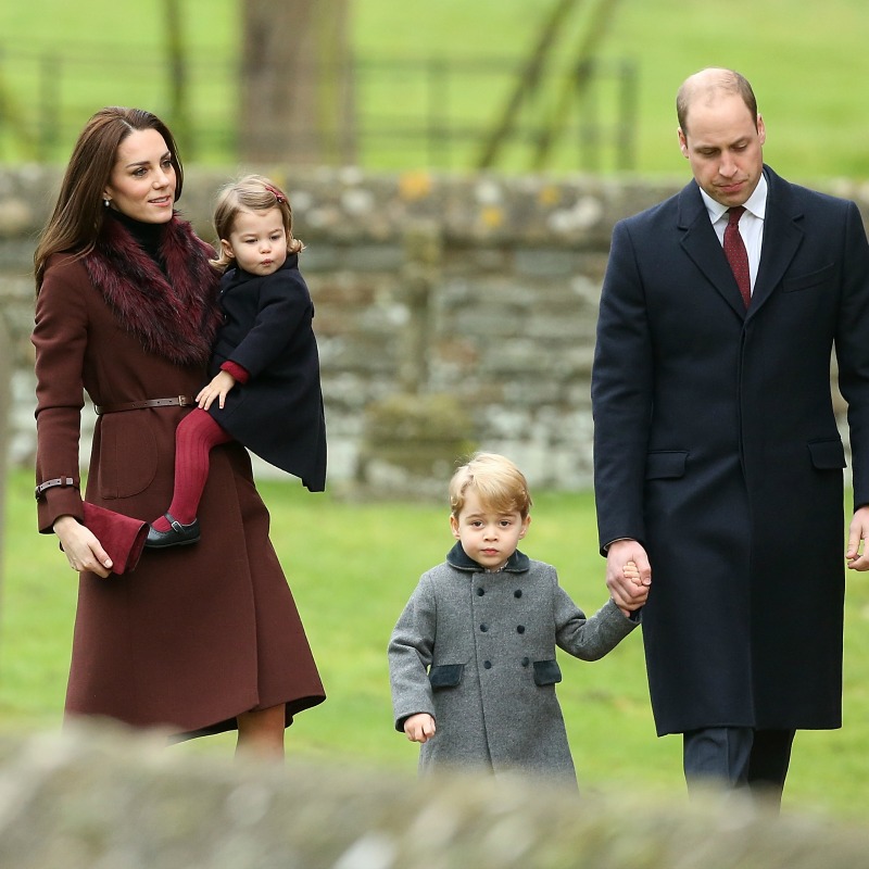 Royal Family Christmas Mass Kate And Wills