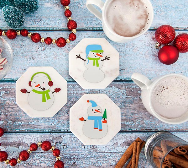 Winter Frolic Snoman Coaters