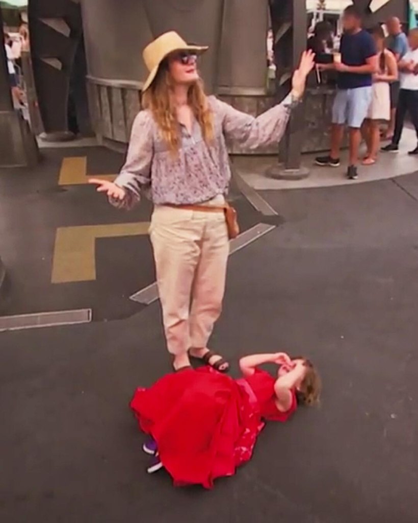 drew barrymore daughter tantrum