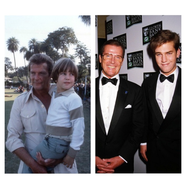 Handsome Actor Sons Roger Moore 720