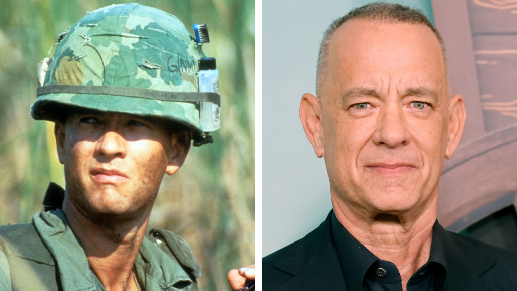 Tom Hanks in 1994 and 2023 forrest gump cast