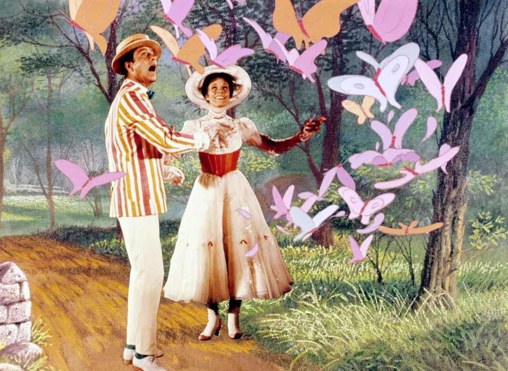 MARY POPPINS, Dick Van Dyke, Julie Andrews, 1964