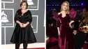 Adele in 2010 and 2024, after her weight loss transformation