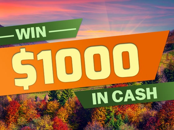 1000 Cash Giveaway Sept 16 1