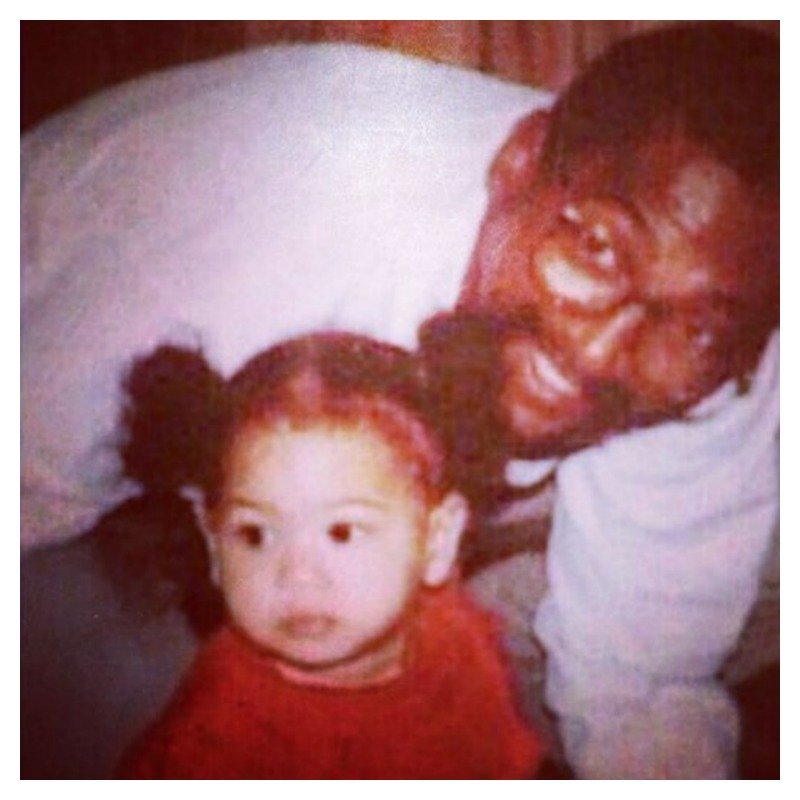 Celebs As Babies With Dads Beyonce