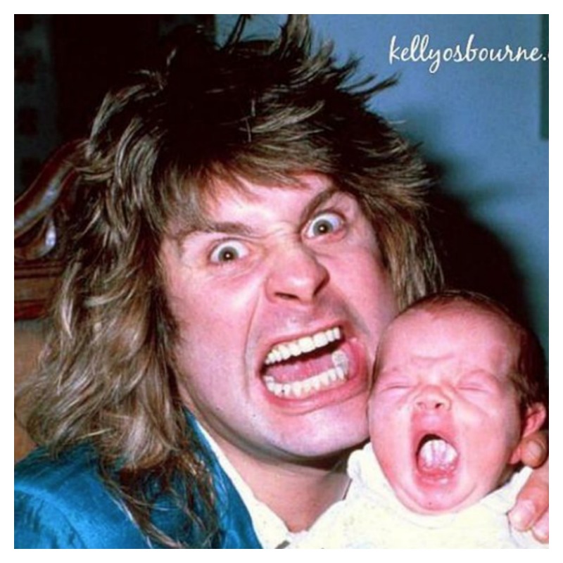 Celebs As Babies With Dads Kelly Osbourne