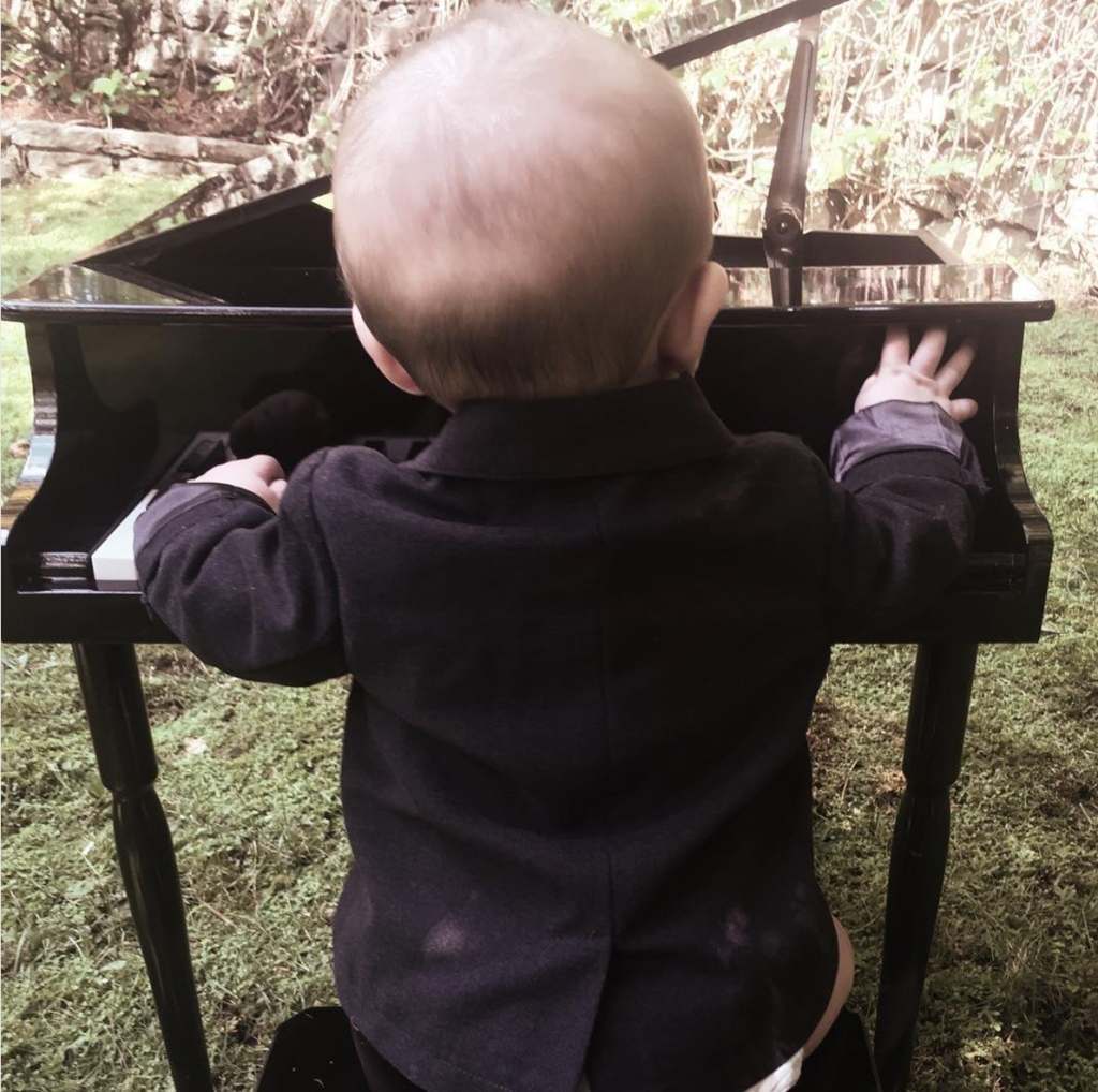 Isaiah Playing Piano August 2015