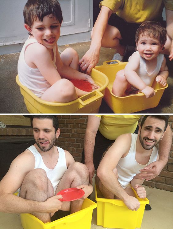 Sibling Recreated Photo 2
