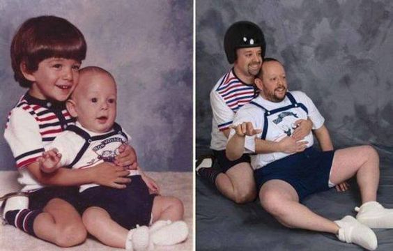 Sibling Recreated Photo 6