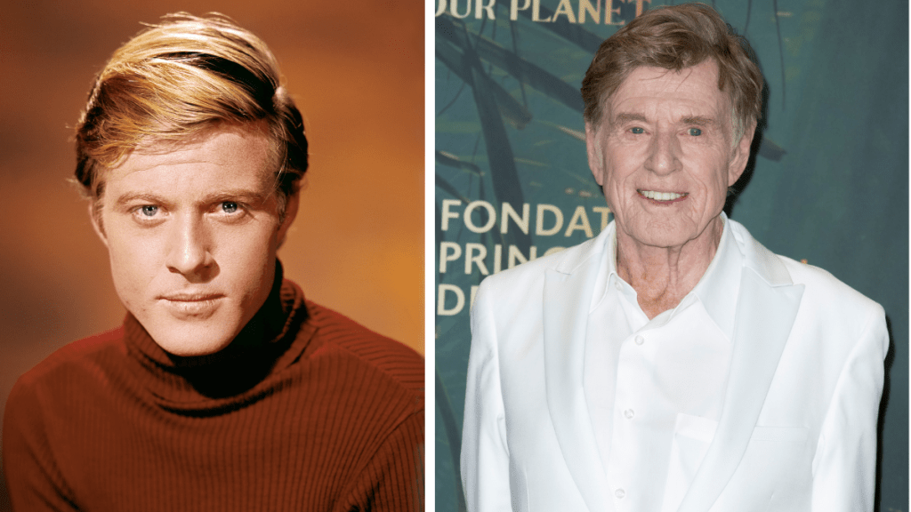 Robert Redford in 1970 and 2021