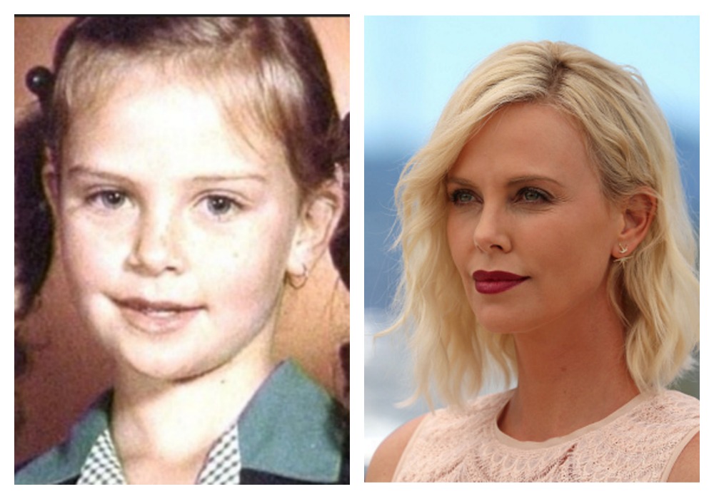Celebs Childhood Pics Charlize Theron