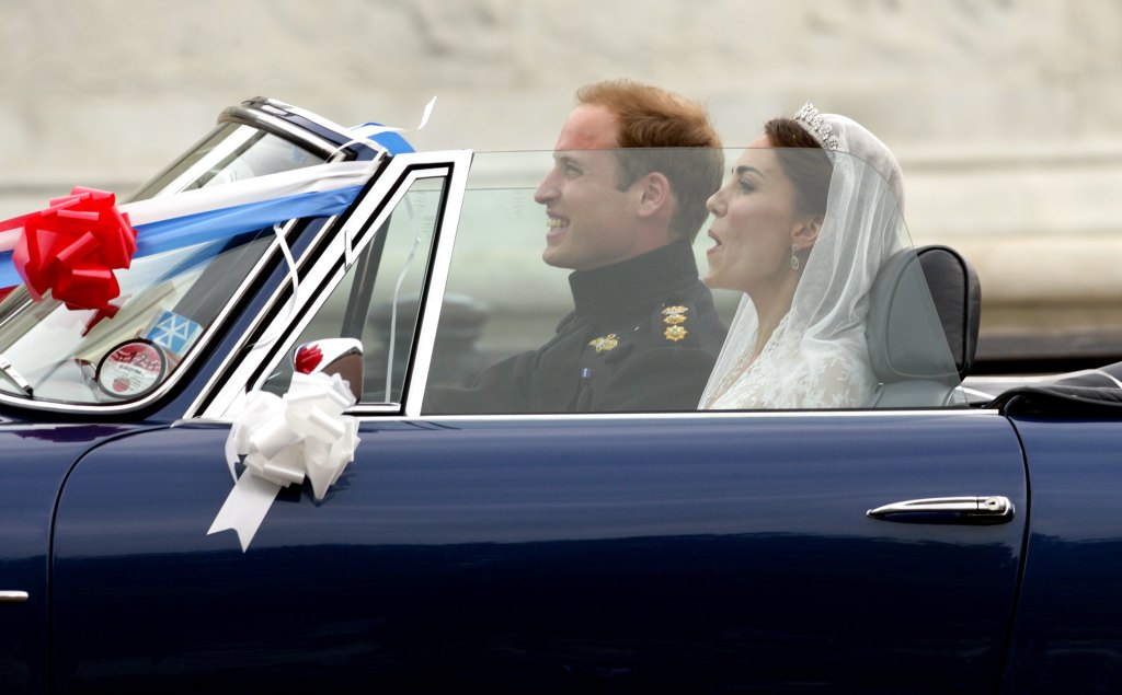 Kate Middleton wedding Aston Martin