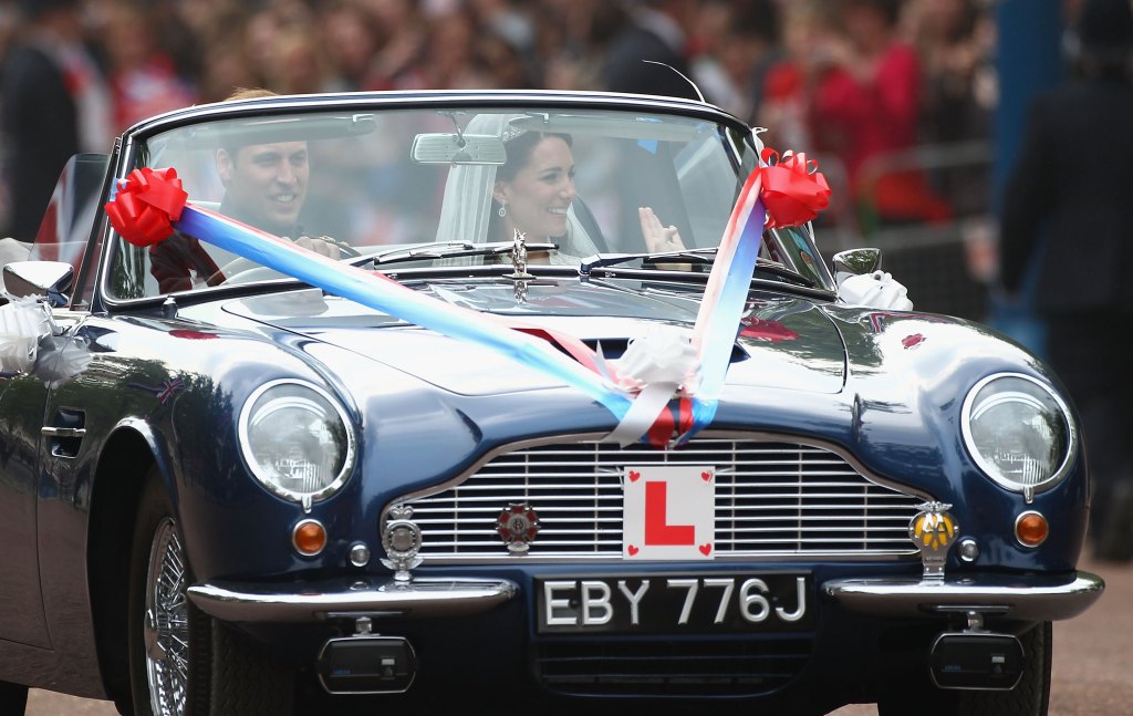 Kate Middleton wedding Aston Martin