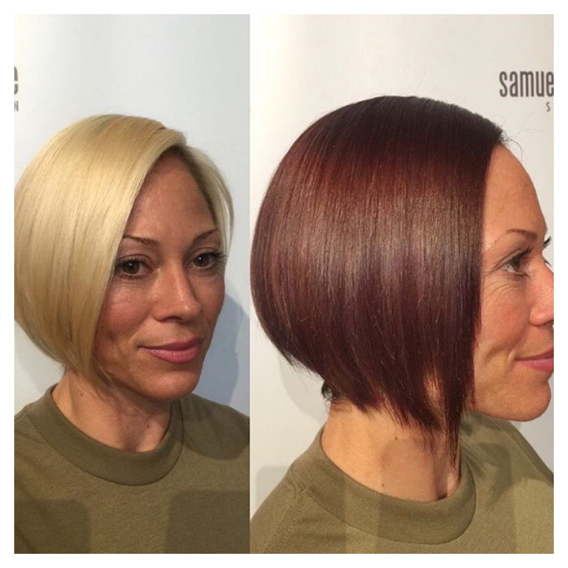 Hair Transformations Blonde To Auburn