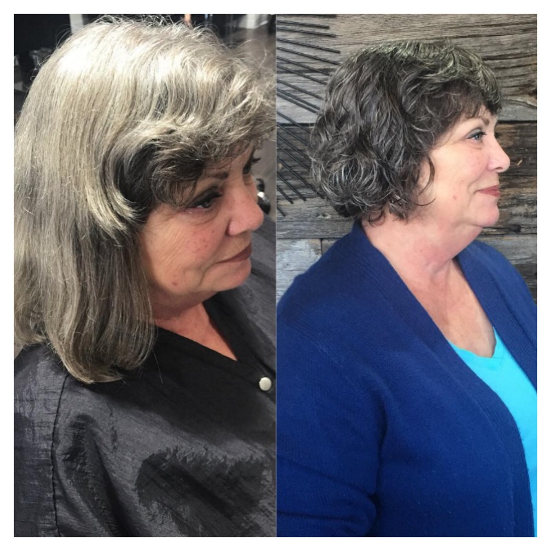 Hair Transformations Darker Gray