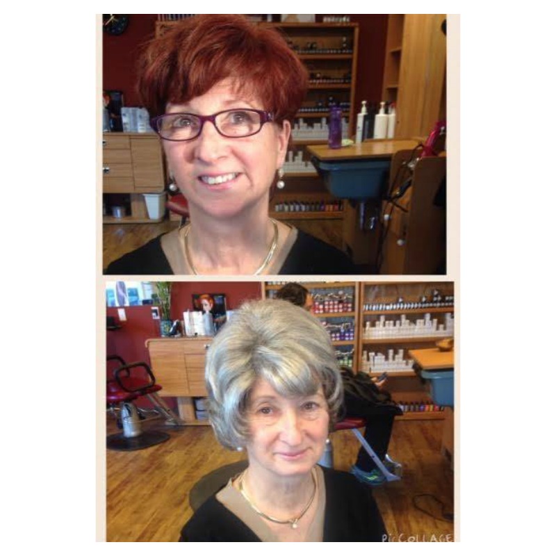 Hair Transformations Gray To Red