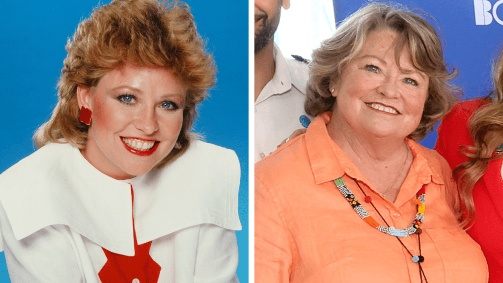 Lauren Tewes in 1983 and 2022
