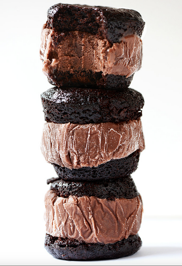 Chocolate Desserts Brownie Ice Cream Sandwiches