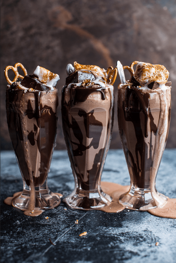 Chocolate Desserts Nutella Fudge Milkshakes