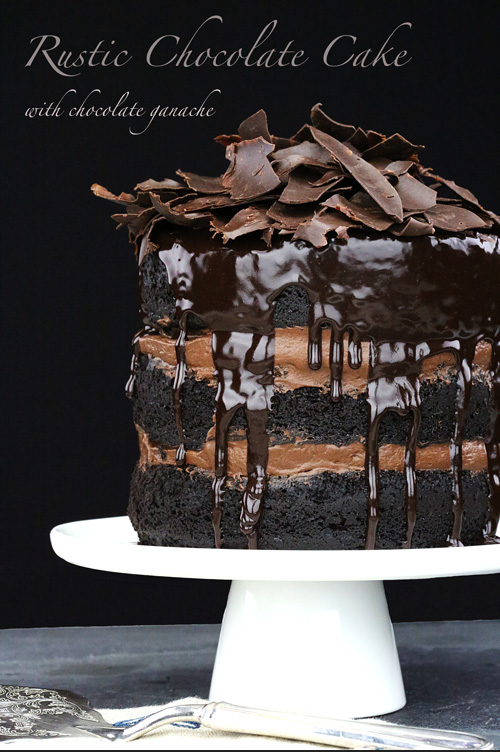 Chocolate Desserts Rustic Cake