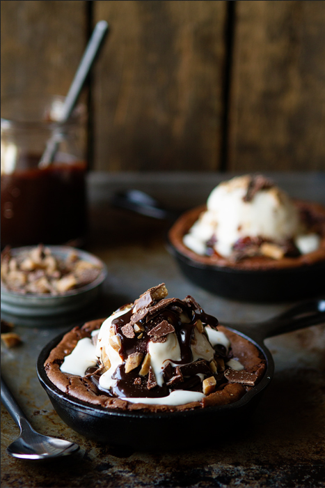 Chocolate Desserts Skillet Brownie