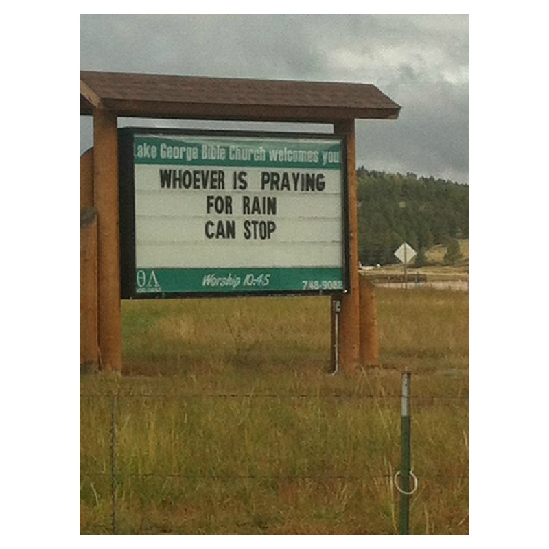 Funny Church Signs Rain