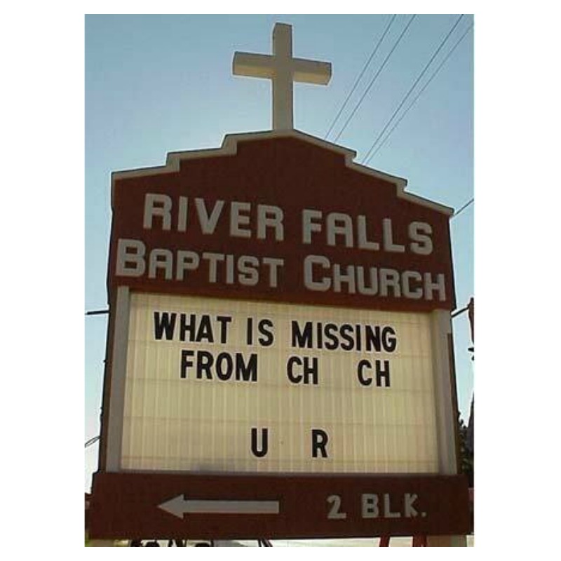Funny Church Signs Ur