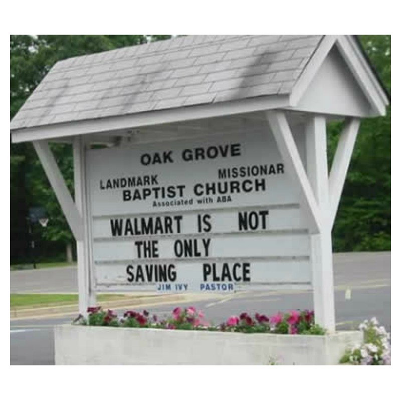 Funny Church Signs Walmart