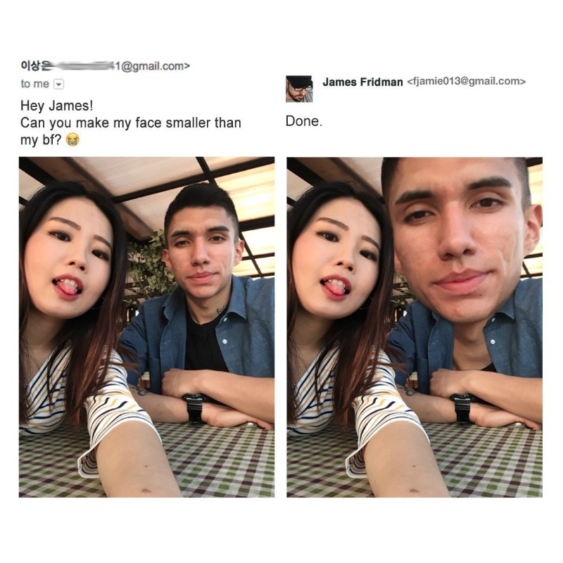 Funny Photoshop Face Smaller