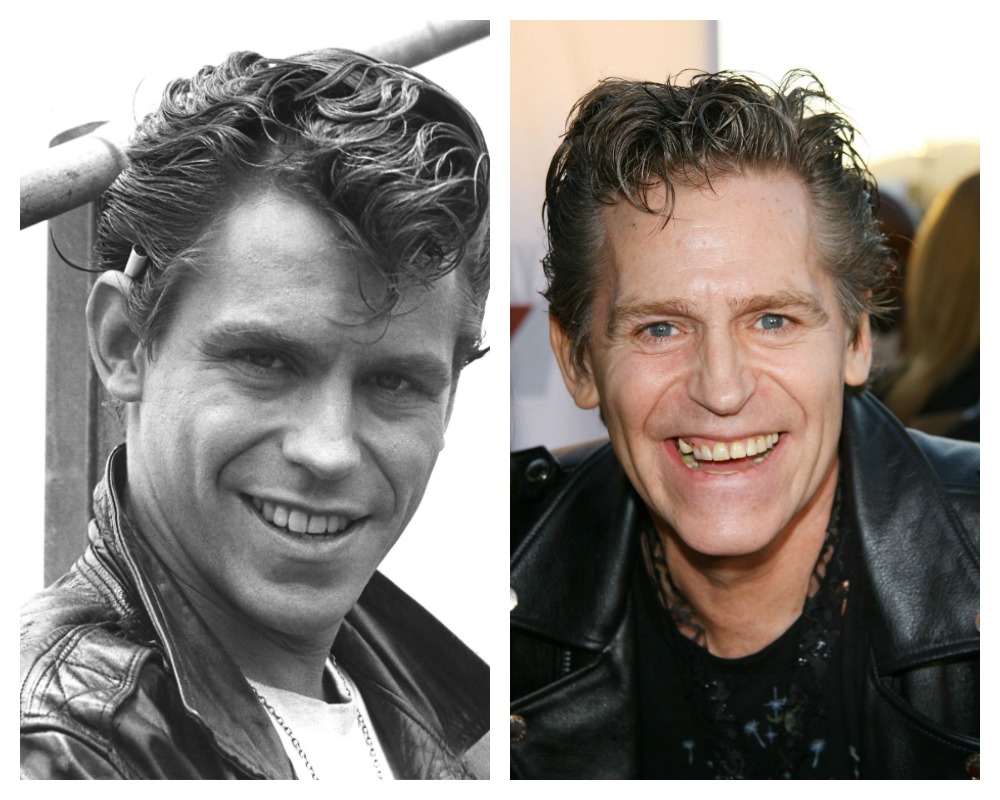 Jeff Conaway pictured in 1978 and 2008