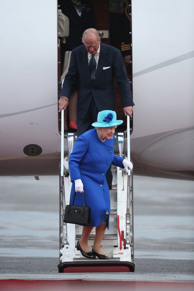 Queen Elizabeth traveling