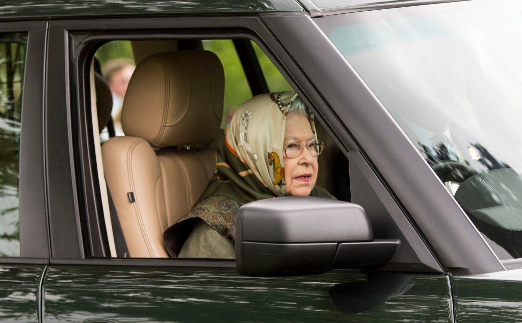 Queen Elizabeth driving