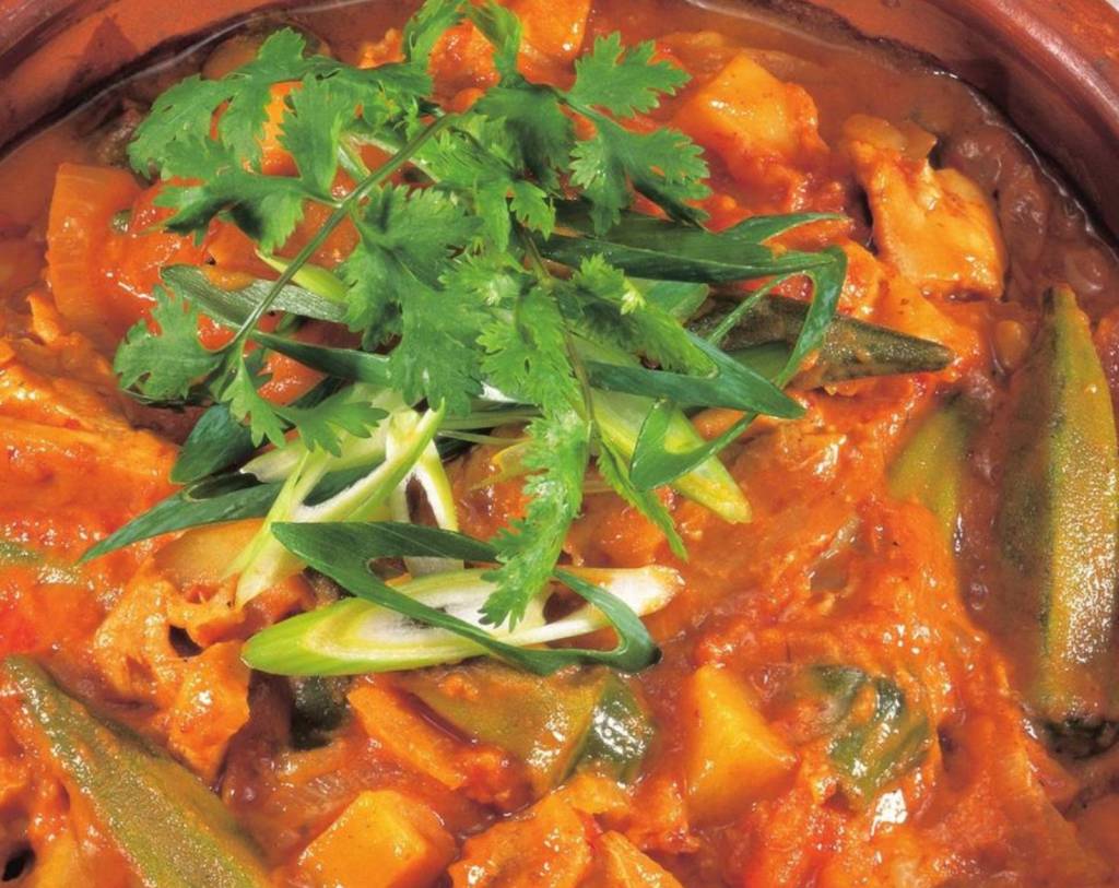African-Style Peanut, Okra, and Tomato Gumbo