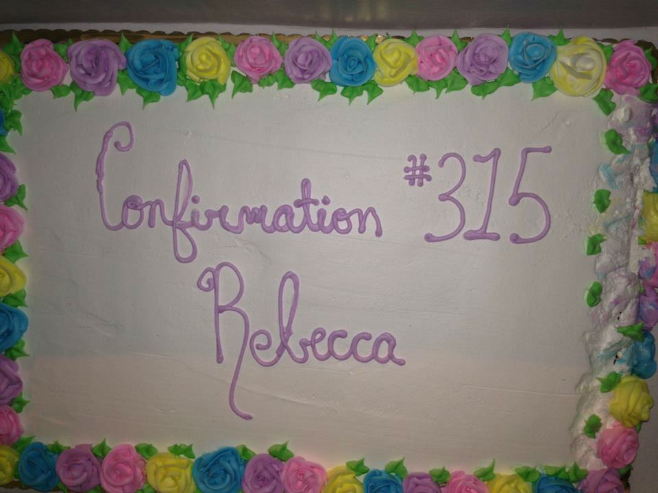 Confirmation Cake Fail