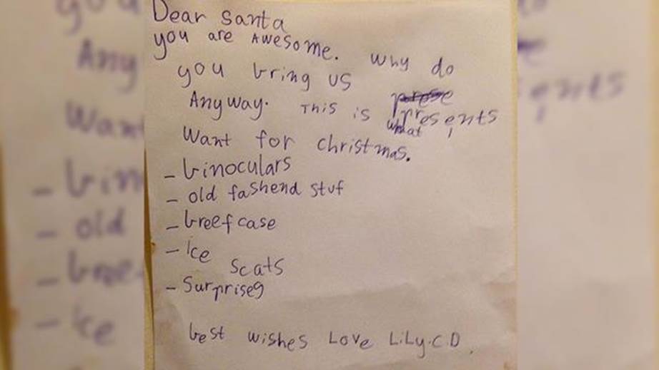 Funny Santa Wish Lists