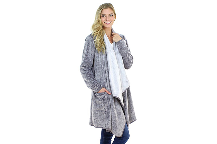 Fleece Lounging Cardigan