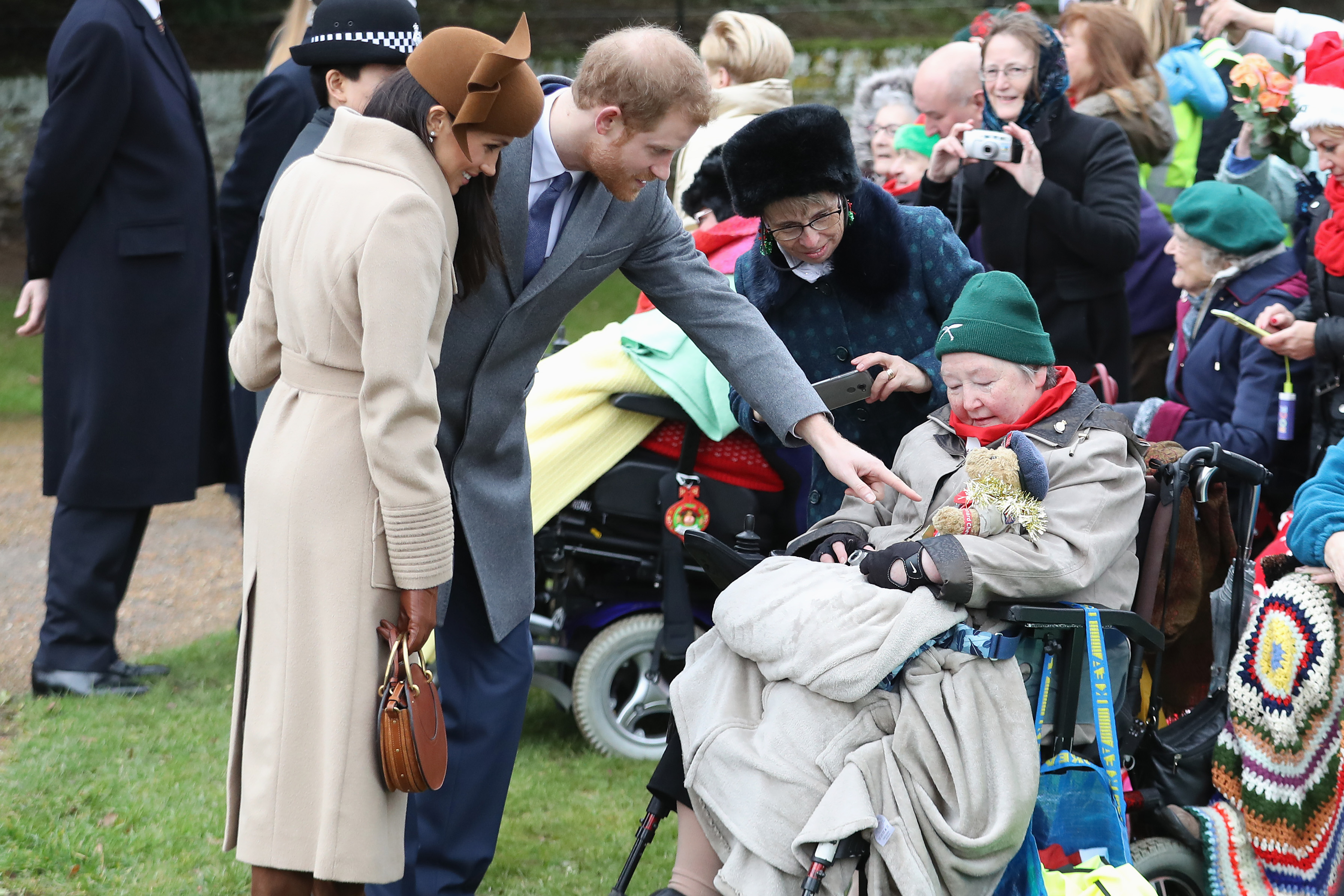 Prince Harry Meghan Markle Christmas Shaking Hands