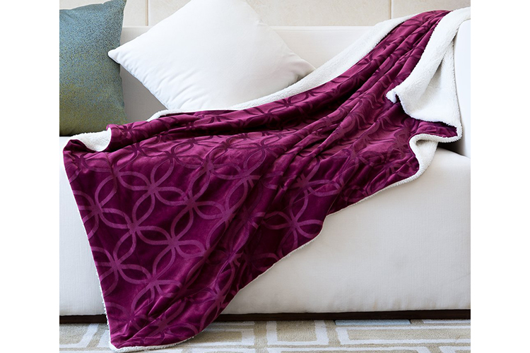 Patterned Sherpa Blanket