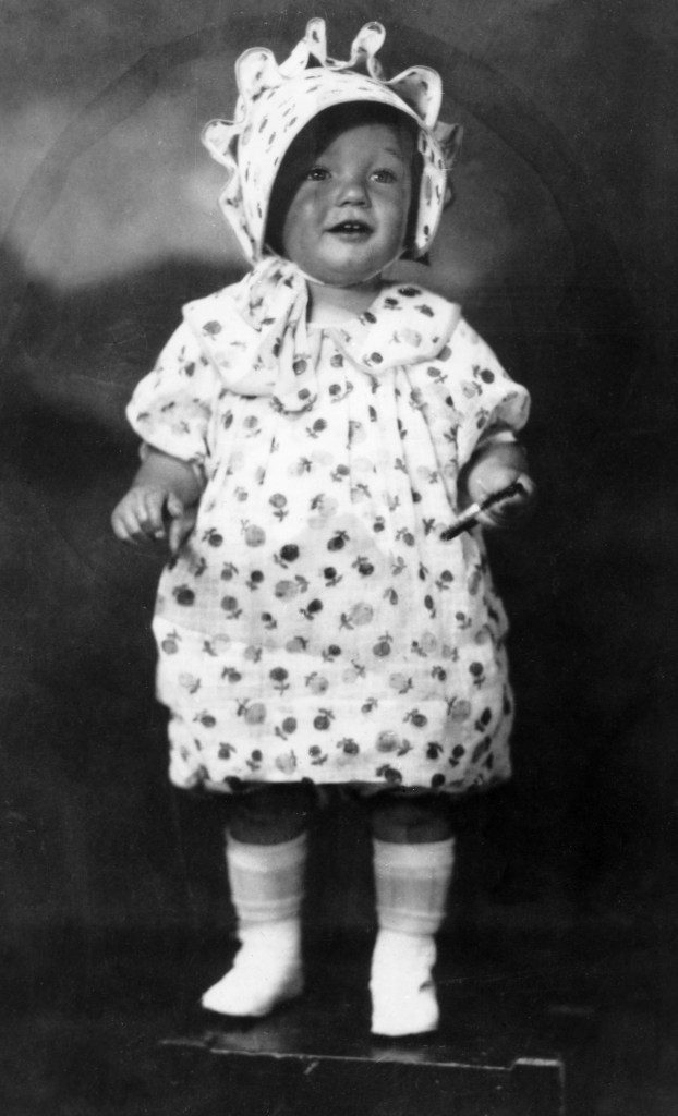 Marilyn Monroe as a baby in 1928