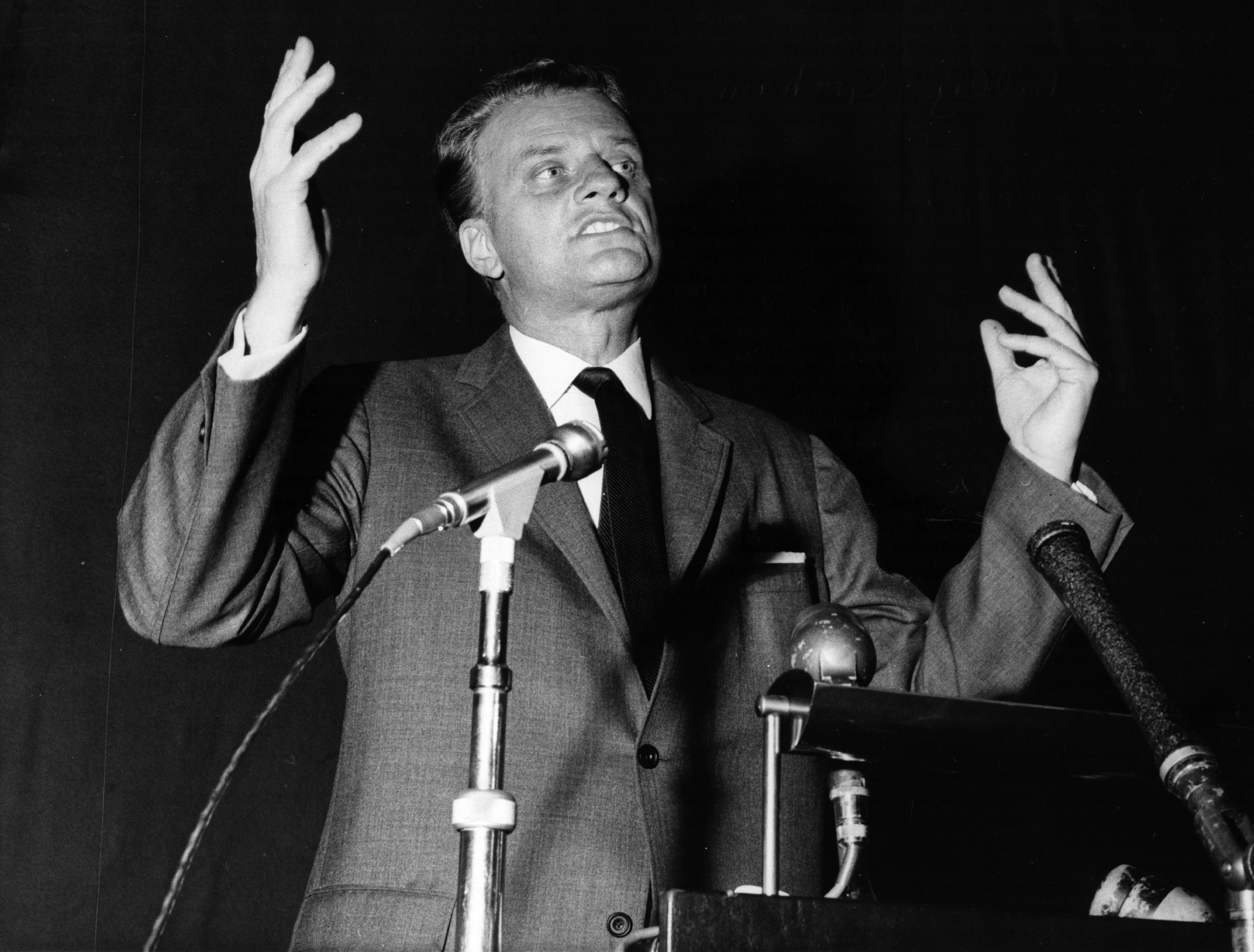 Billy Graham Preaching Getty Images