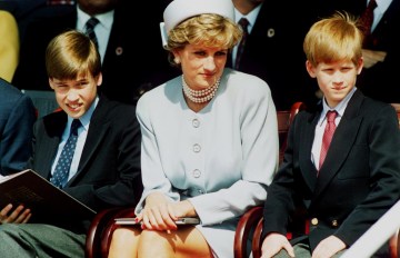 Princess Diana with William and Harry - Getty