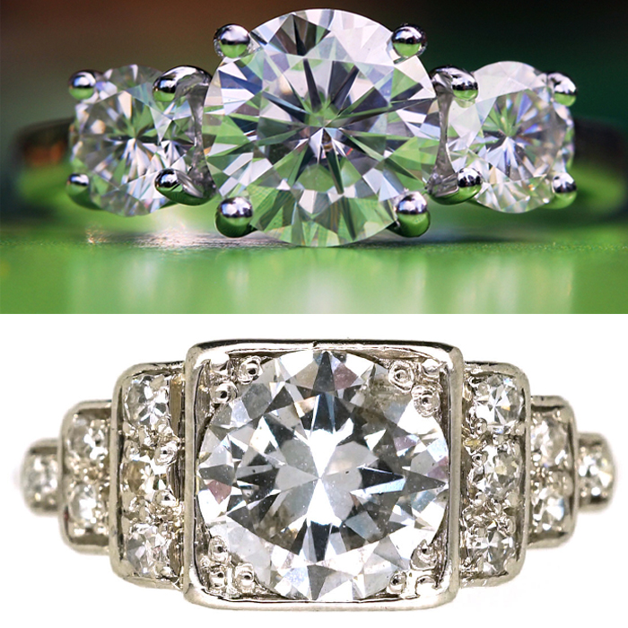 real or fake diamond ring
