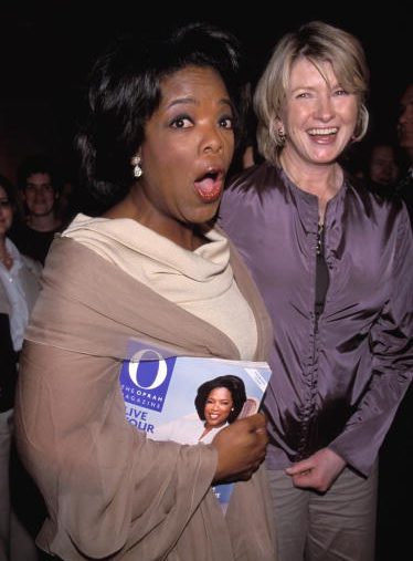 Martha Stewart and Oprah Winfrey, 2000