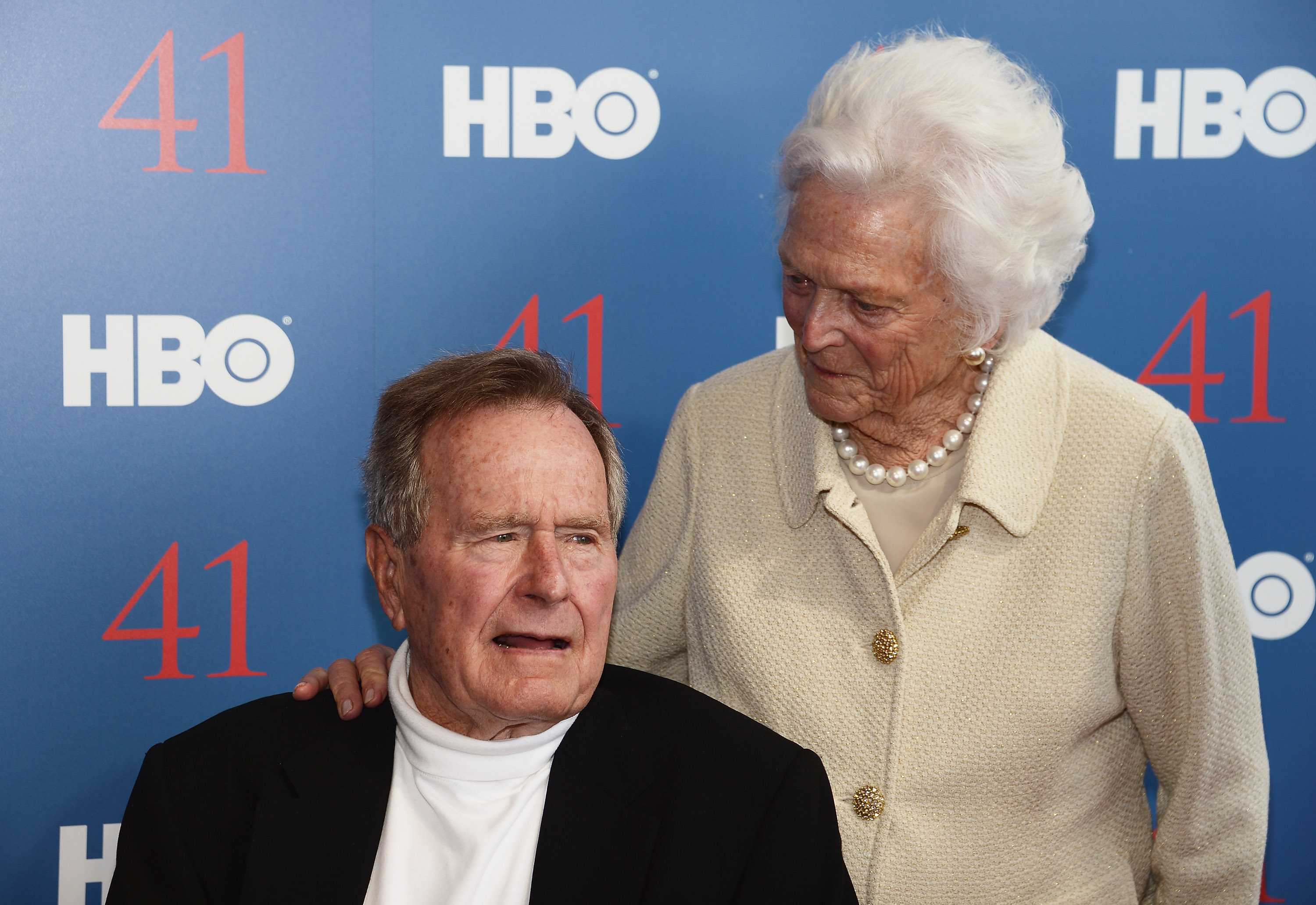 George H.W. Bush and Barbara Getty