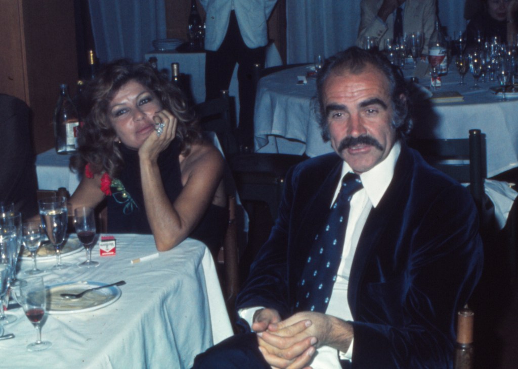 Sean Connery and second wife Micheline Roquebrune in the late 1970s